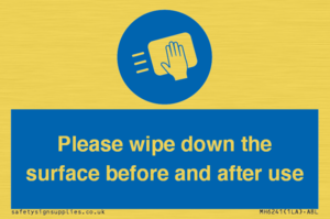 Please wipe down the surface before and after use